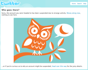 Twitter Suspension Notice