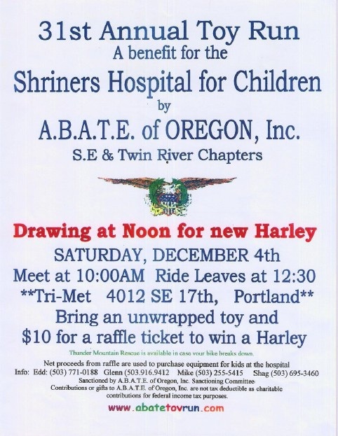 Abate Of Oregon Shriners Toy Run 63